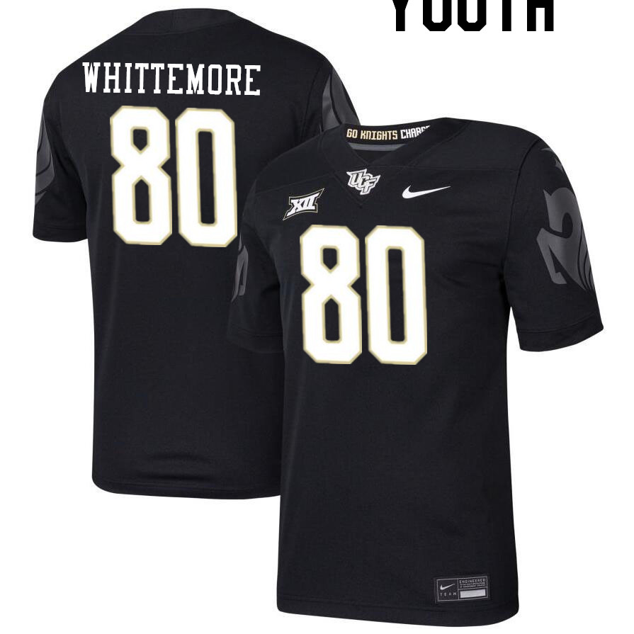 Youth #80 Trent Whittemore UCF Knights Big 12 Conference College Football Jerseys Stitched-Black